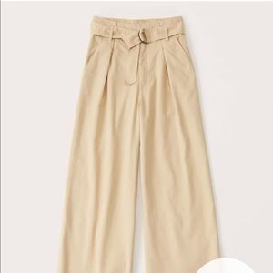 Abercrombie & Fitch Belted Ultra Wide-Leg Pants